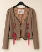 VIVIENNE WESTWOOD WOMEN'S TAUPE LACE-UP JACKET – UK 8 RRP:£950