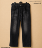 ARMANI EXCHANGE MEN'S BLACK TAPERED JEANS W31 BNWT DESIGNER DENIM RRP £120