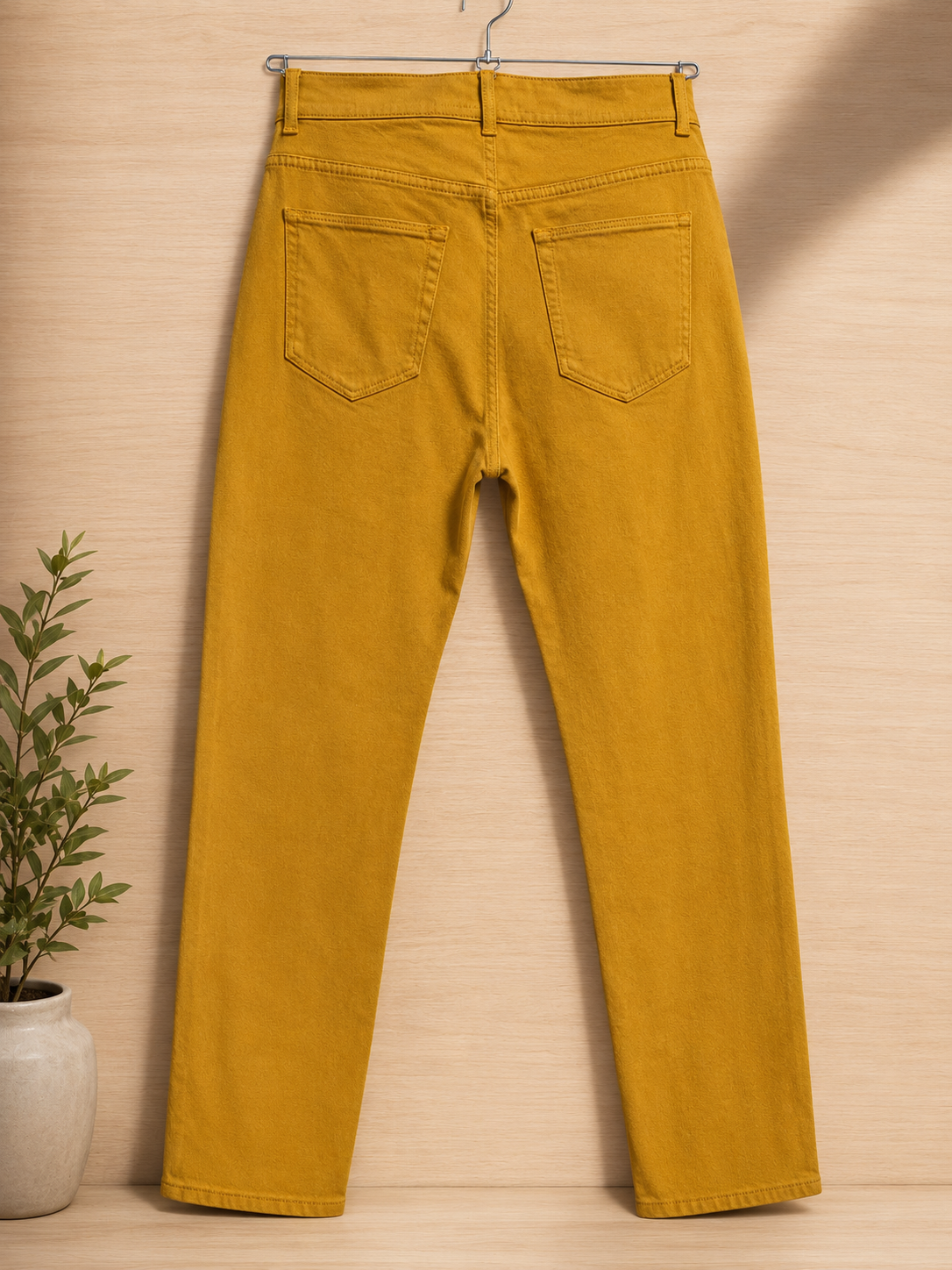 LORO PIANA WOMEN'S STRETCH COTTON SLIM FIT JEANS MUSTARD YELLOW UK 10 (IT 42) NEW WITH TAGS RRP £650