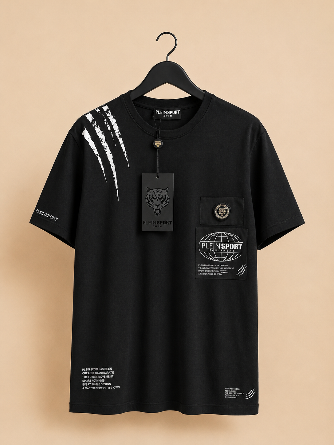 PLEIN SPORT BLACK GRAPHIC T-SHIRT XXL MEN'S BRAND NEW WITH TAGS RRP £150