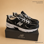 NEW BALANCE 530 BLACK & SILVER TRAINERS MEN'S OR WOMAN'S UK 6.5 EU 40 **GRADE B/C NO BOX CLEARANCE