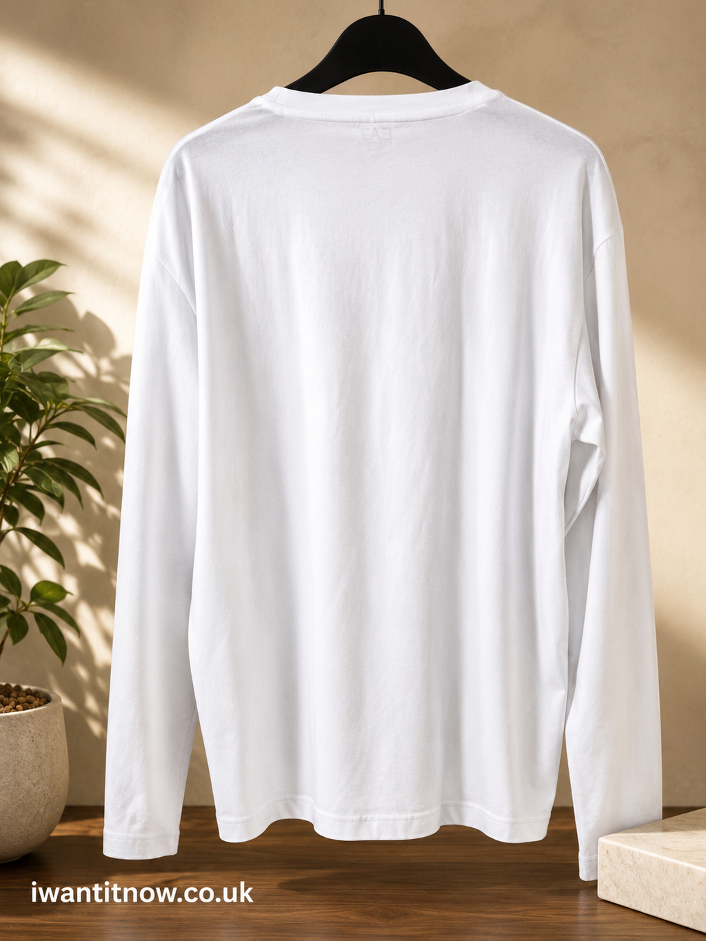 EA7 EMPORIO ARMANI LOGO LONG SLEEVE T-SHIRT WHITE MEN'S UK 3XL BRAND NEW WITH TAGS RRP £85