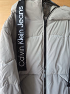CALVIN KLEIN JEANS WOMEN'S PUFFER JACKET GREY UK 12 / MEDIUM LIKE NEW RRP £180