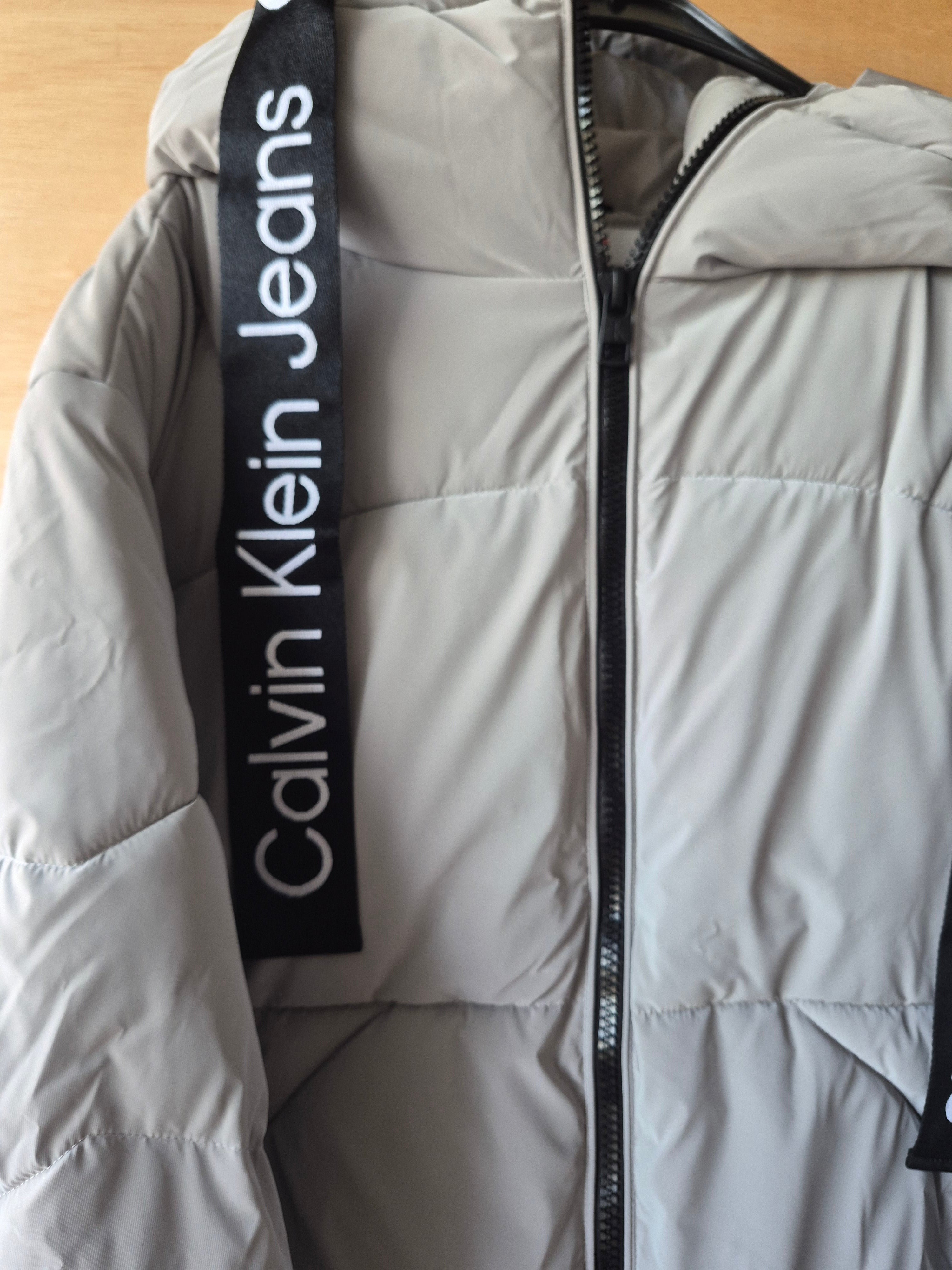 CALVIN KLEIN JEANS WOMEN'S PUFFER JACKET GREY UK 12 / MEDIUM LIKE NEW RRP £180