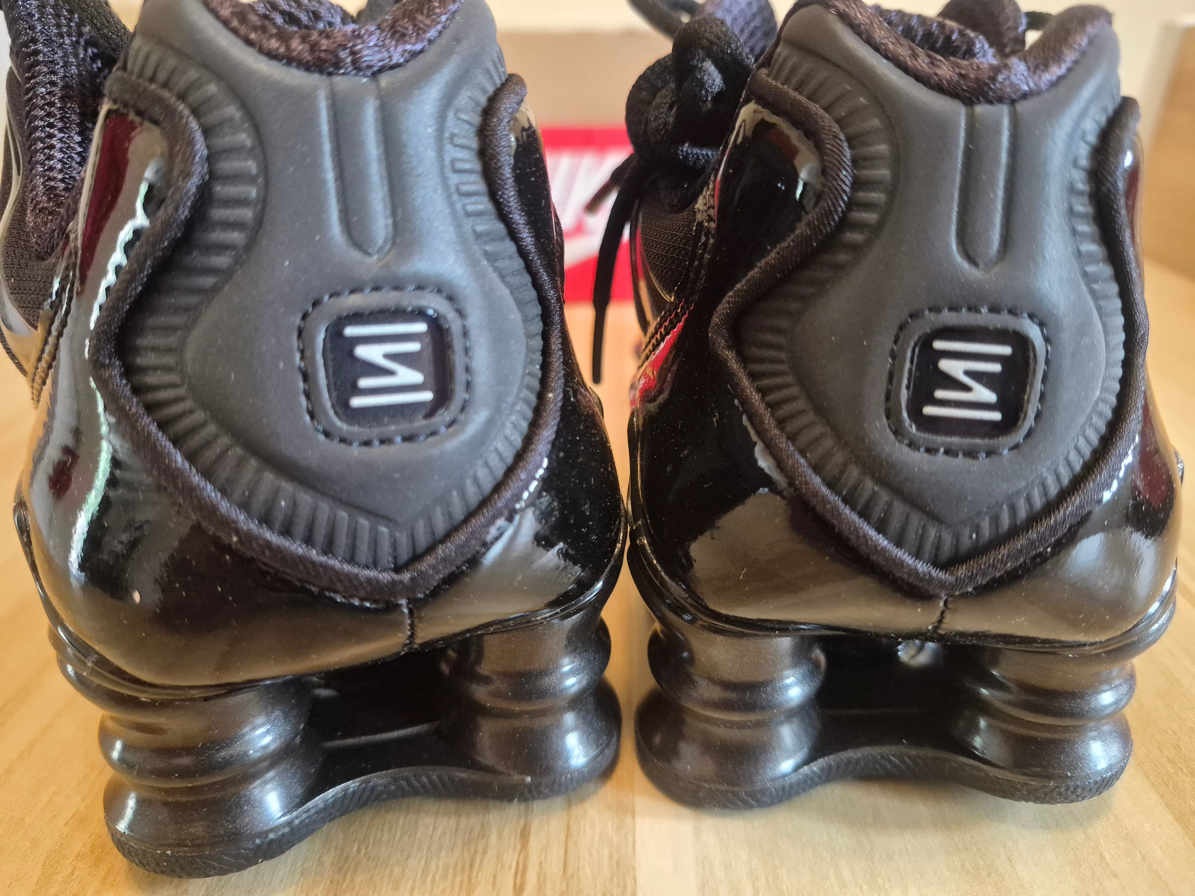 NIKE SHOX TL BLACK METALLIC SILVER WOMEN'S UK 4 NEW HALF BOX RRP £174.99