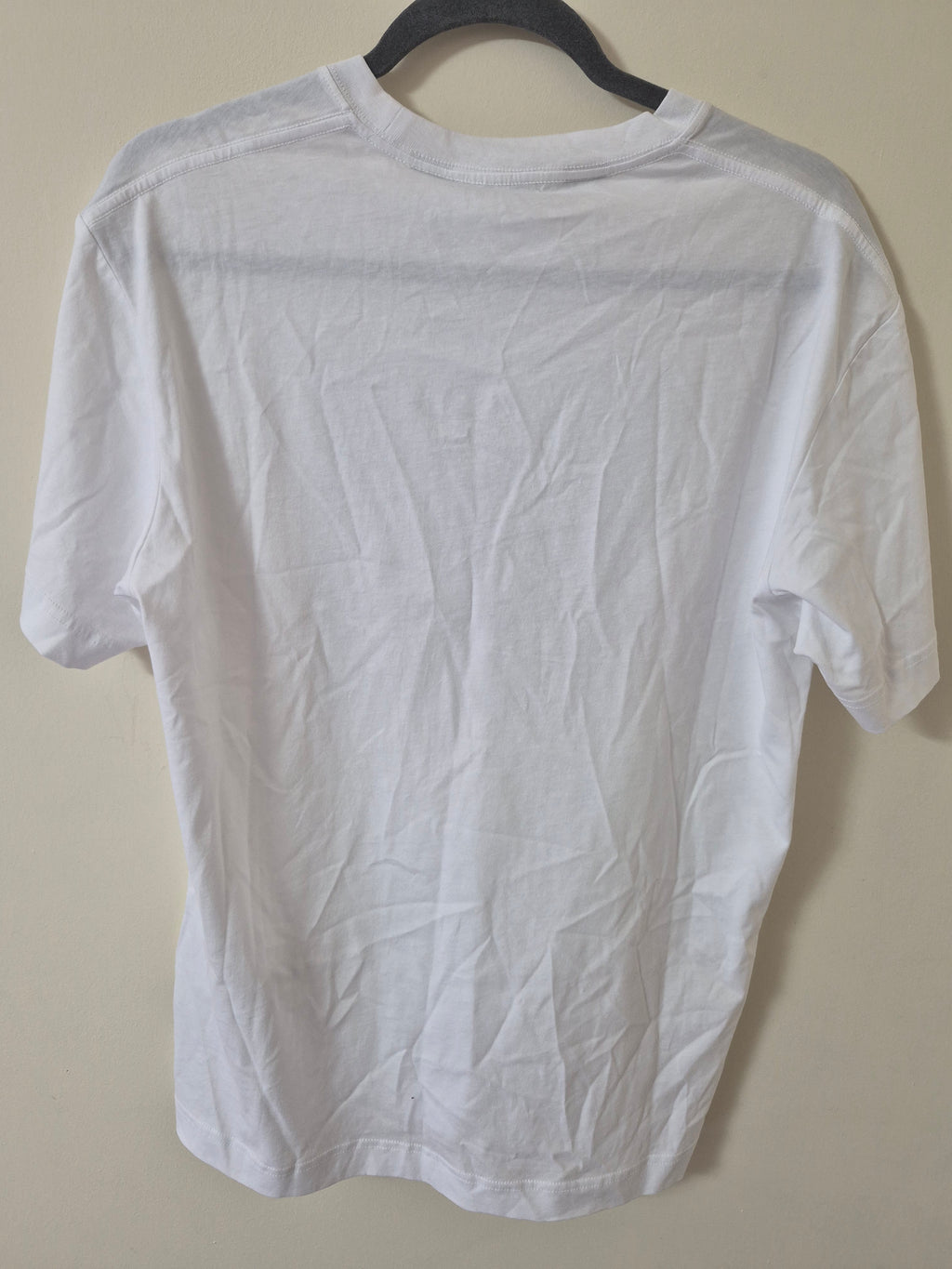 JUST CAVALLI WOMANS WHITE FOULARD GRAPHIC LOGO T SHIRT SIZE S BRAND NEW RRP £180