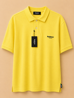 BALDININI TREND YELLOW LOGO POLO SHIRT MEN'S 2XL/3XL BNWT MADE IN ITALY RRP £200
