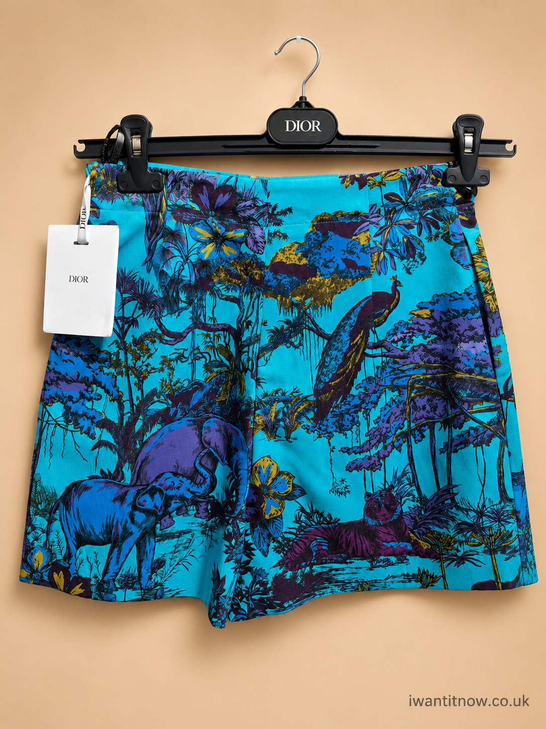 CHRISTIAN DIOR TOILE DE JOUY PRINT SILK & WOOL SHORTS SIZE UK 10 NEW WITH TAGS RRP £1,450