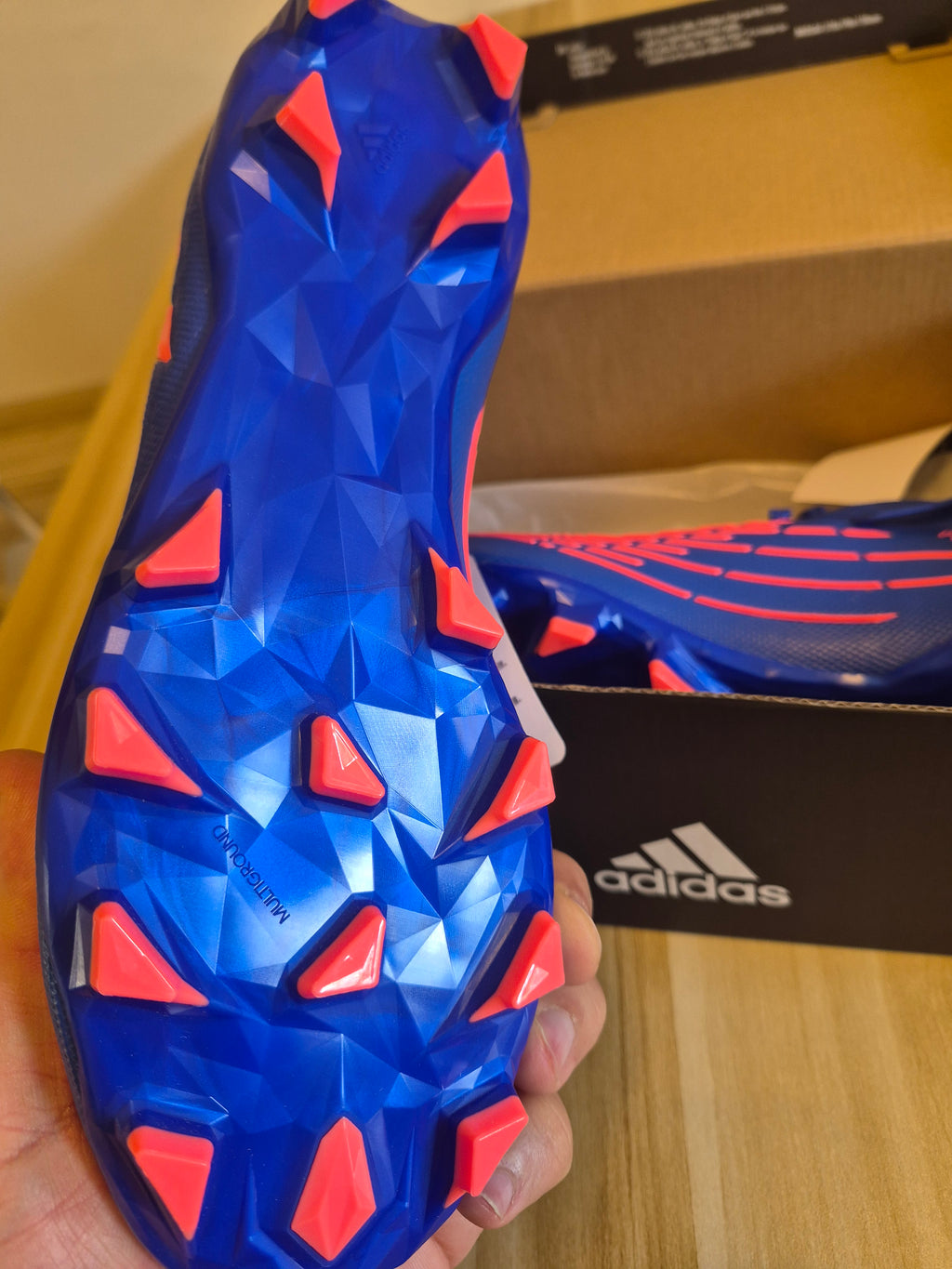 ADIDAS PREDATOR EDGE.2 MG FOOTBALL BOOTS BLUE RED UK 8.5 EU 42 NEW RRP £90