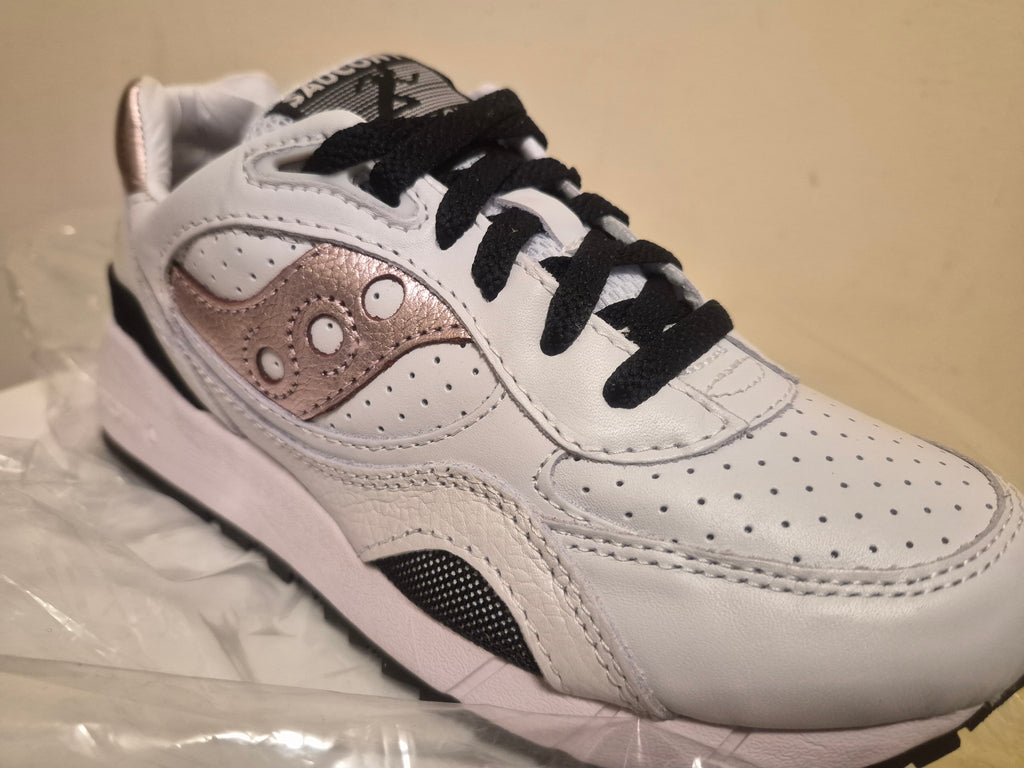 SAUCONY JAZZ ORIGINAL WHITE ROSE GOLD TRAINERS UK 4.5/5/5.5 NEW NO BOX RRP £95