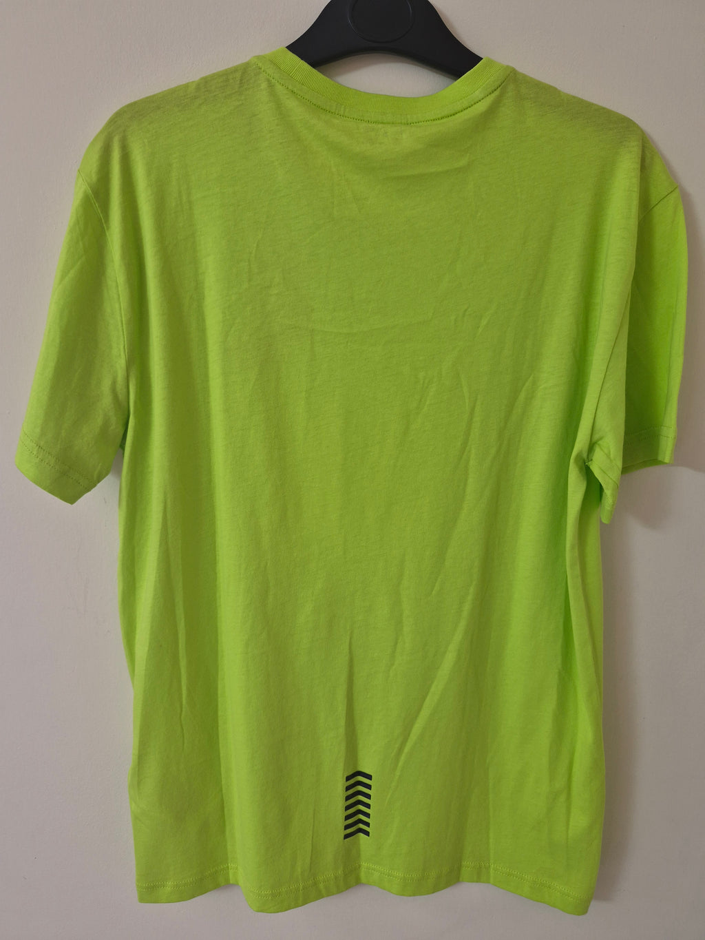 NEW EA7 EMPORIO ARMANI MEN’S LOGO T-SHIRT ACID LIME LARGE RRP£65
