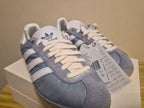 ADIDAS GAZELLE X FOOT PATROL TRAINERS BLUE WHITE SUEDE LEATHER UK 6 NEW WITH BOX RRP £120