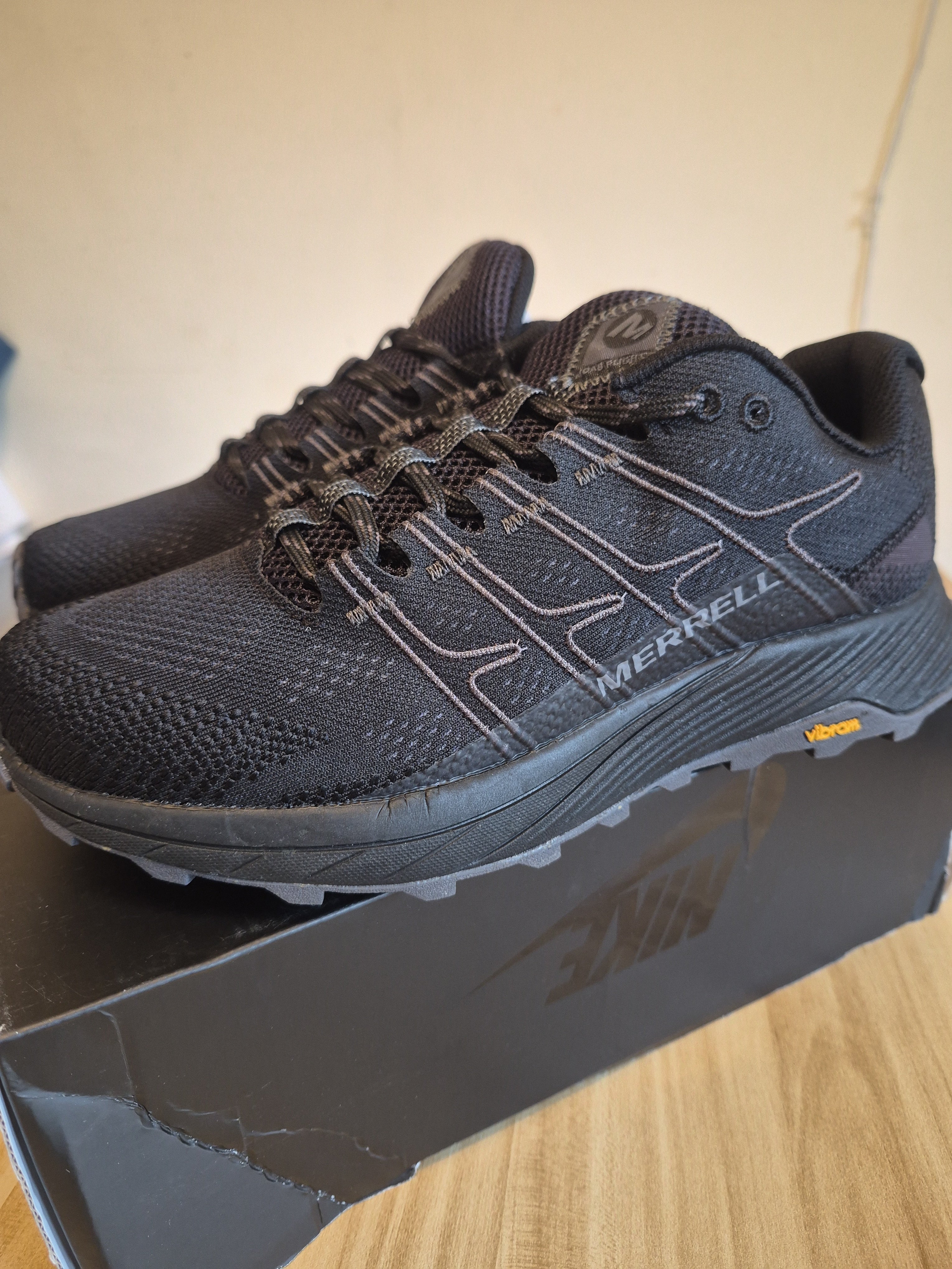 MERRELL MORPHLITE WOMEN'S TRAIL RUNNING SHOES UK 6.5 BLACK BRAND NEW NO BOX RRP £120