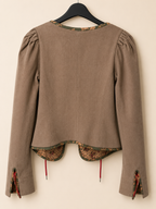VIVIENNE WESTWOOD WOMEN'S TAUPE LACE-UP JACKET – UK 8 RRP:£950