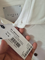 NEW GAËLLE PARIS WOMEN’S UK12 SAFARI SHIRT WHITE MEDIUM RRP£130