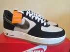 NIKE AIR FORCE 1 LOW RETRO WHITE BLACK GUM MED BROWN CAMO UK 7.5 MEN'S / WOMEN'S NEW HALF BOX RRP £119.99