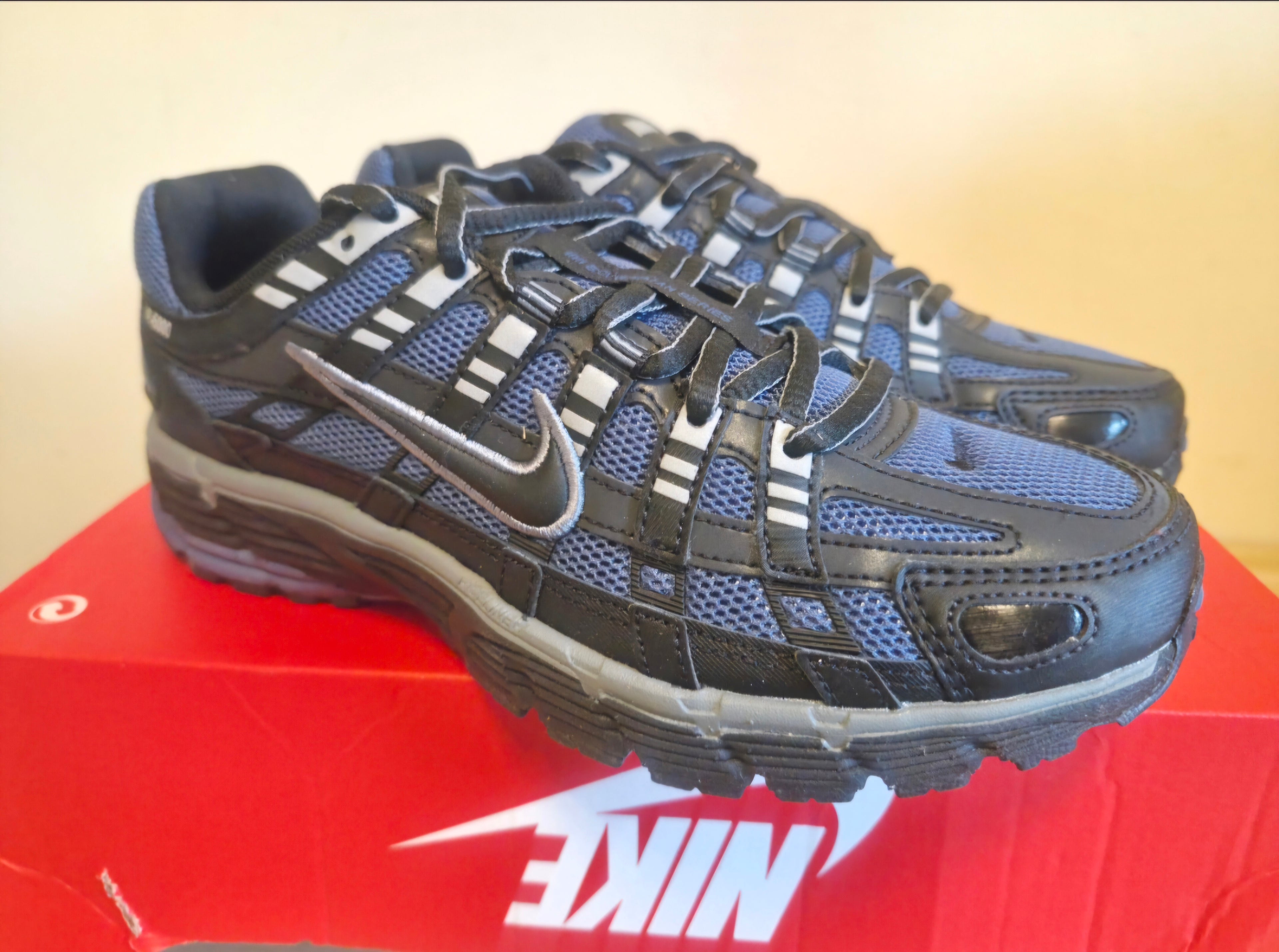 NIKE P-6000 DIFFUSED BLUE / BLACK / COOL GREY UK 5.5 OR WOMANS UK 5  NEW HALF BOX RRP £110