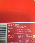 NIKE P-6000 DIFFUSED BLUE / BLACK / COOL GREY UK 5.5 OR WOMANS UK 5  NEW HALF BOX RRP £110