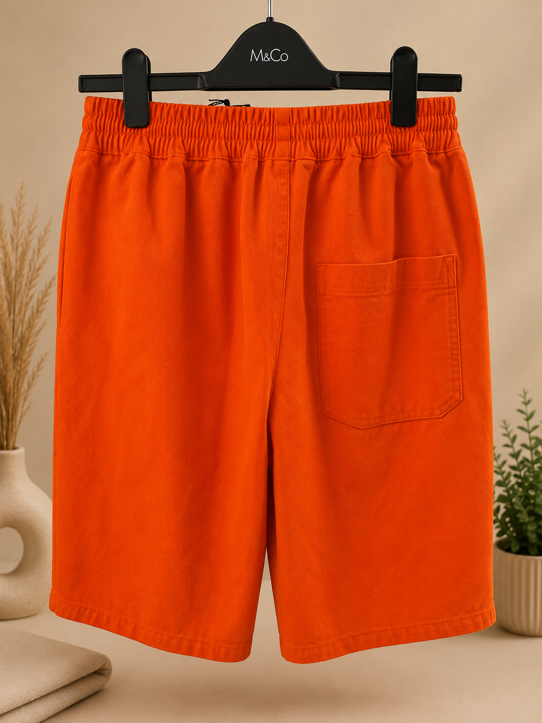 NO PROBLEMO MEN'S ORANGE SHORTS SIZE SMALL BRAND NEW WITH TAGS DESIGNER RRP £110