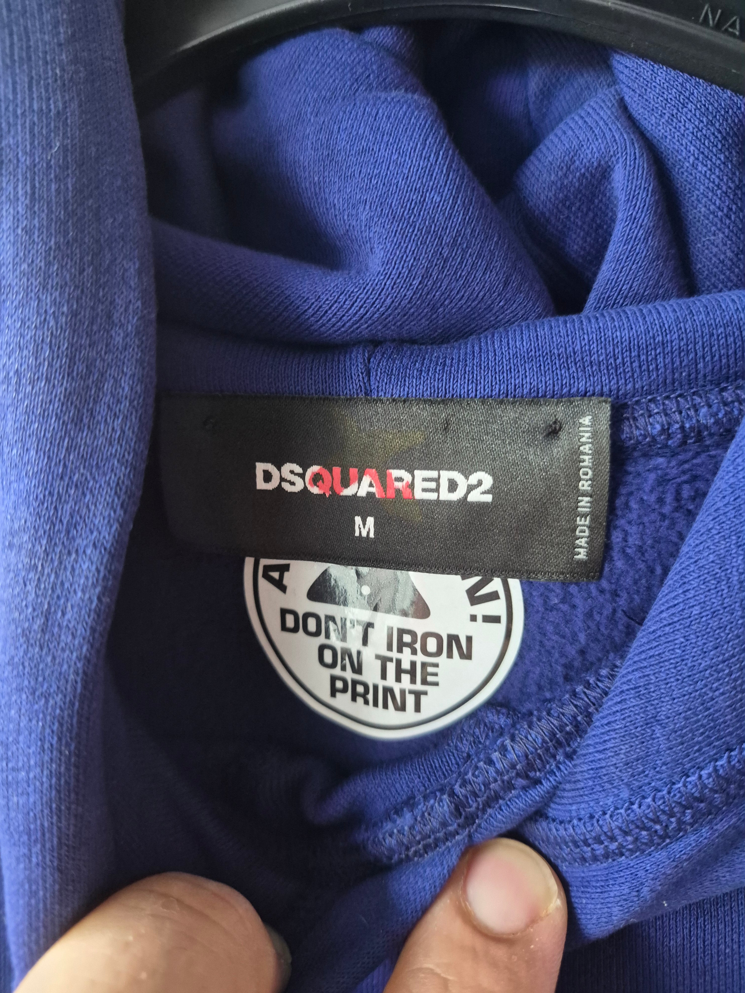 DSQUARED2 LOGO HOODIE BLUE MEN'S SIZE MEDIUM BRAND NEW NO TAGS RRP £420