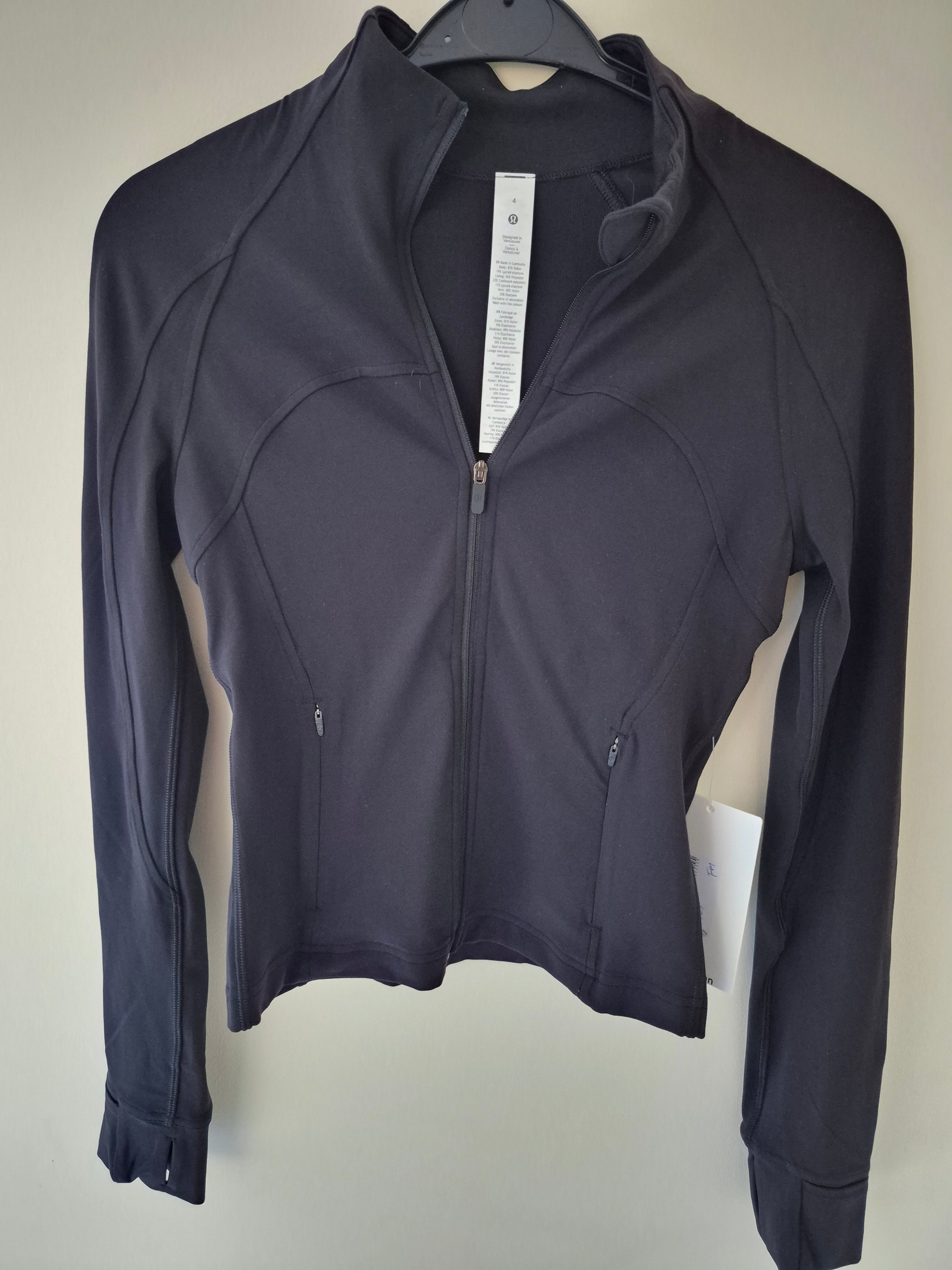 LULULEMON DEFINE JACKET BLACK WOMEN'S UK 8 US 4 NEW WITH TAGS RRP £118