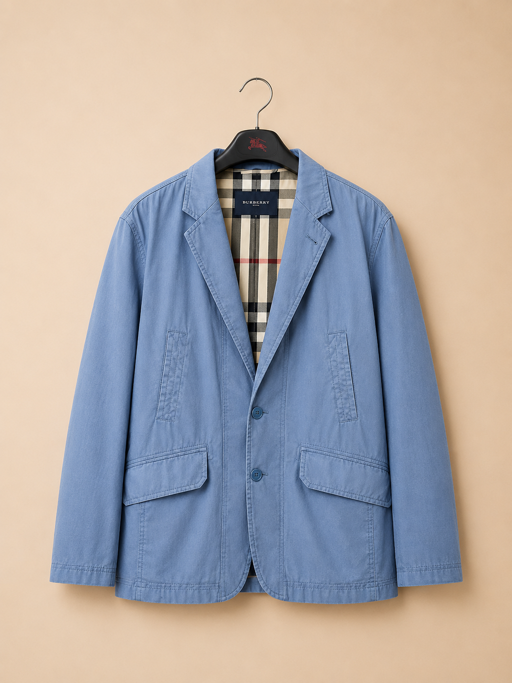 BURBERRY LONDON MEN'S LIGHT BLUE LIGHTWEIGHT JACKET SIZE MEDIUM USED AUTHENTIC RRP £695