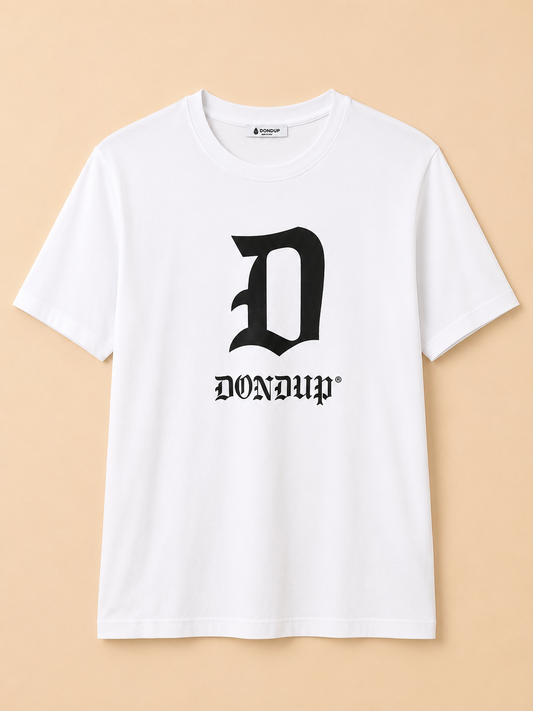 DONDUP MENS WHITE LOGO GRAPHIC T SHIRT SIZE XXL BRAND NEW MADE IN ITALY RRP £150