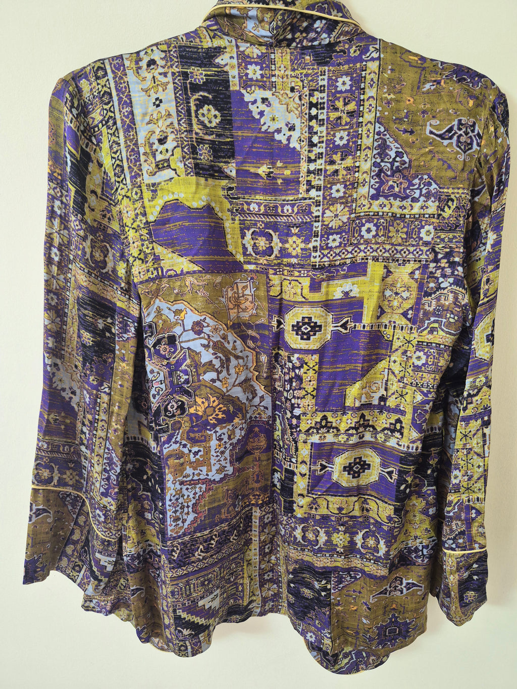 BYYDOX PRINTED OPEN FRONT BLAZER PURPLE MULTI WOMEN'S UK 12 BNWT RRP£120