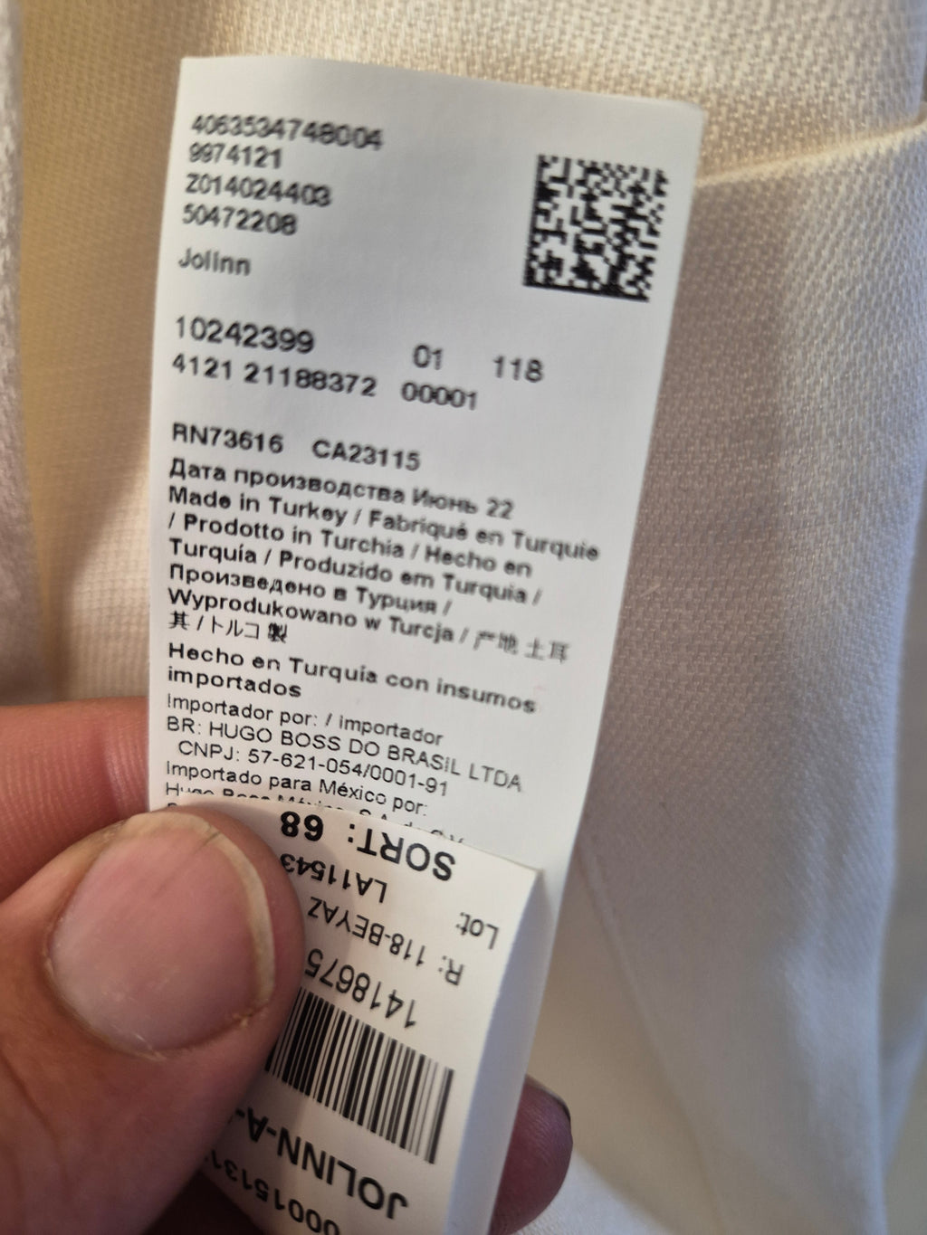 HUGO BOSS JOLINN-A-01 WOMENS WHITE BLAZER UK 10 EU 38 NEW WITH TAGS RRP £329