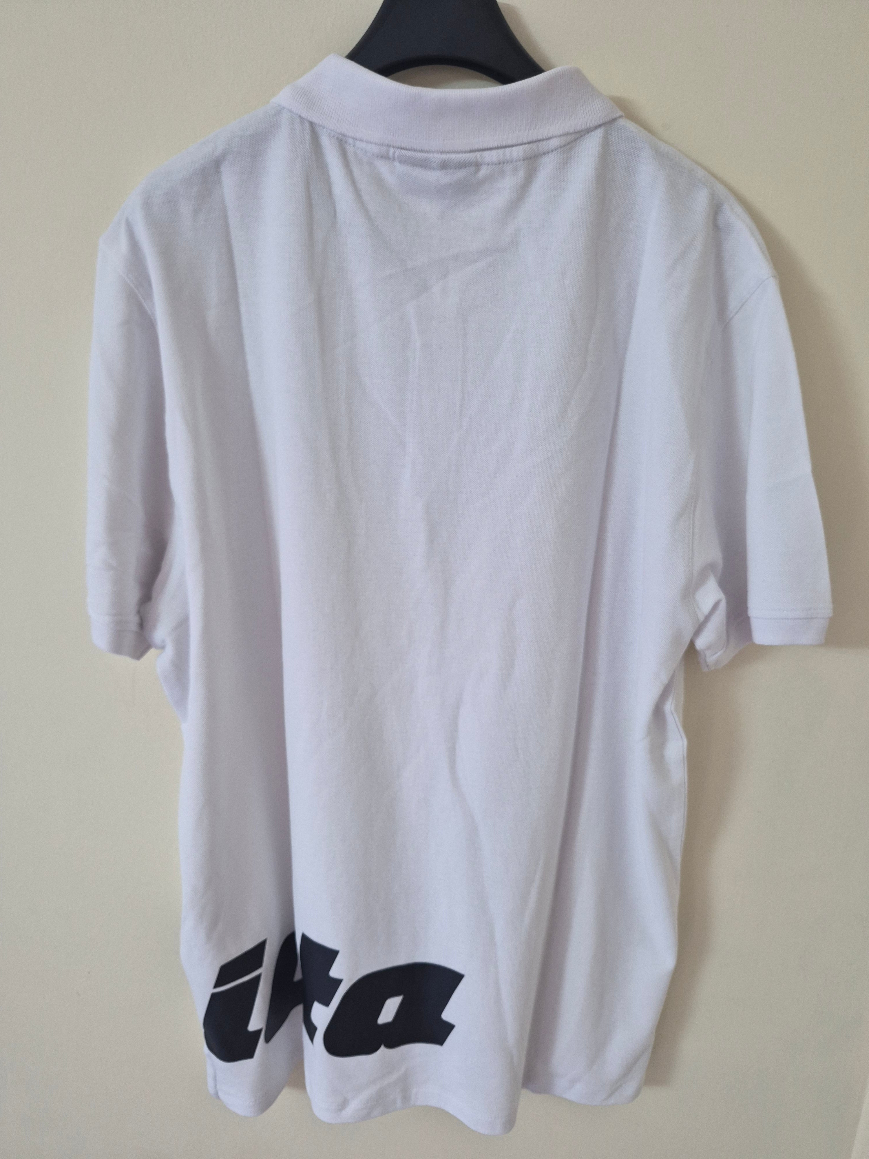 NEW INVICTA MEN’S BIG LOGO COTTON POLO SHIRT WHITE XXL RRP£70