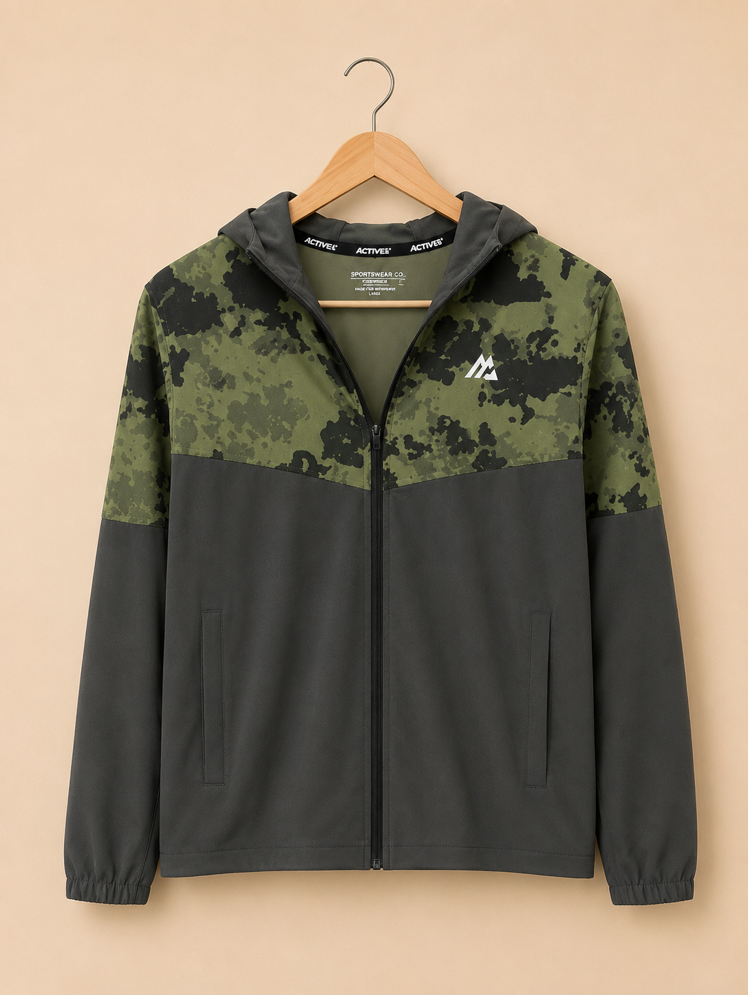 MONTIREX YOUTH LIGHTWEIGHT CAMO ZIP JACKET LARGE (YOUTH L) RRP £45 NO TAGS
