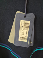 NEW HARMONT & BLAINE MEN’S DIAMOND STRIPE COTTON JUMPER NAVY LARGE RRP£162