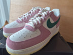 NIKE AIR FORCE 1 '07 PINK WHITE GREEN SUEDE MEN'S UK 8 BRAND NEW WITH BOX RRP £120