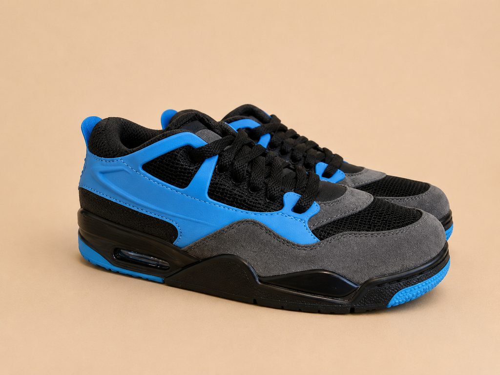 NIKE AIR JORDAN 4 RM BLACK GAMMA BLUE UK 11.5 EU 47 NEW IN BOX RRP £135
