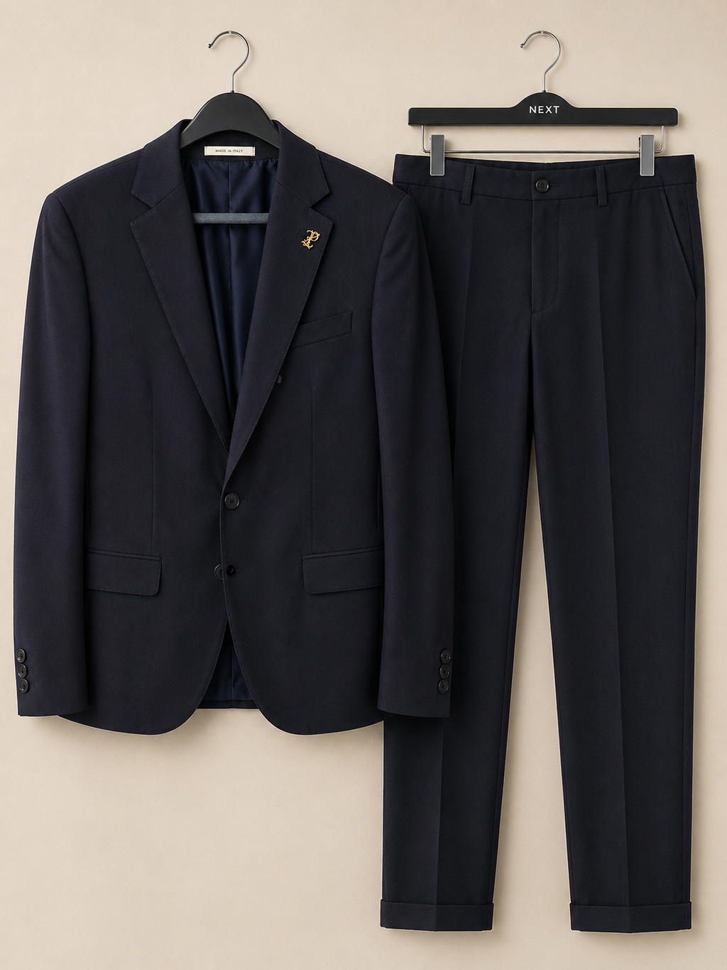 PAL ZILERI NAVY WOOL FULL SUIT MEN'S IT 64 UK 54R NEW WITH TAGS £1300RRP