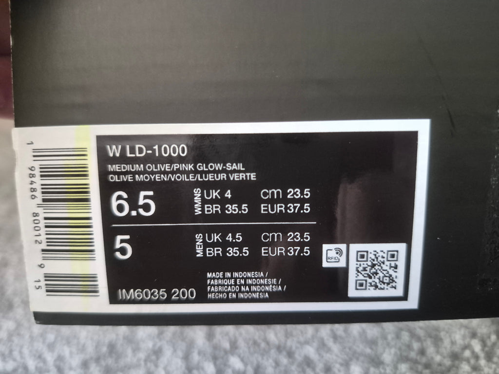 NIKE LD-1000 TRAINERS MEDIUM OLIVE / PINK GLOW WOMEN'S UK 4 EU 37.5 NEW WITH HALF BOX RRP £90