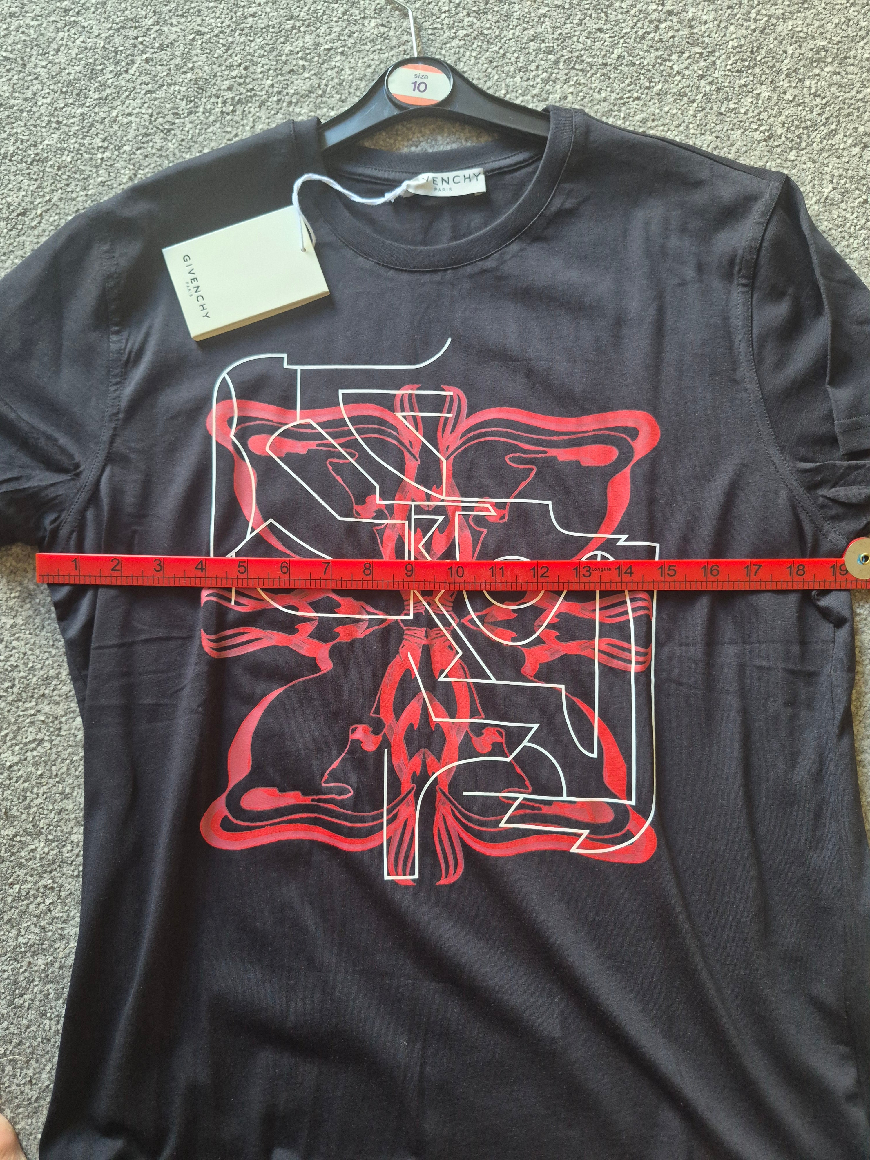 GIVENCHY WOMEN'S GRAPHIC T-SHIRT XS BRAND NEW WITH TAGS DESIGNER BLACK RRP £420