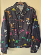 ICECREAM RUNNING DOG DENIM JACKET – DARK INDIGO – SIZE MEDIUM/LARGE RRP:£320