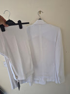 DSQUARED2 WOMEN'S WHITE DOUBLE BREASTED SUIT IT 40 UK 8 NEW WITH TAGS RRP £2200