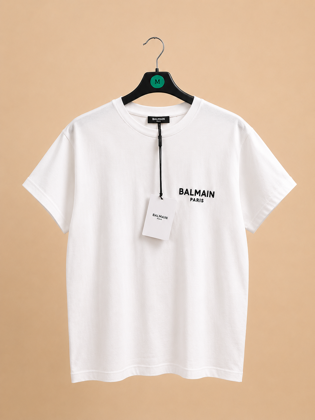 BALMAIN PARIS WOMEN'S WHITE LOGO T-SHIRT SIZE MEDIUM BRAND NEW WITH TAGS RRP £325